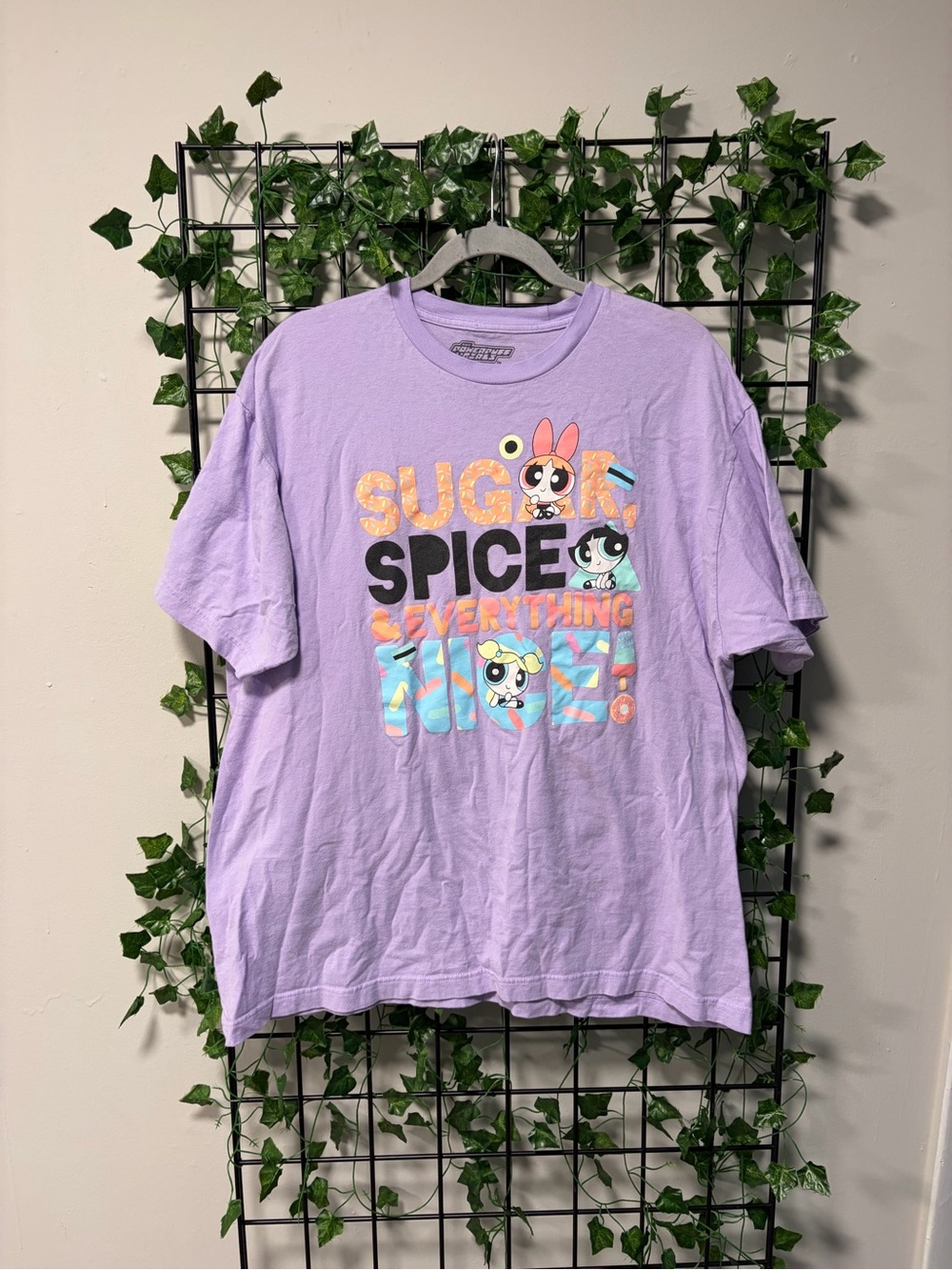 Lilac Powerpuff Girls 'Sugar Spice Everything Nice' Short Sleeve Tee